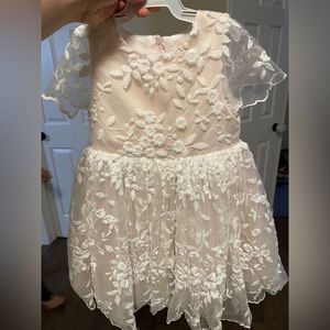 BHLDN Anthropologie flower girl Lindi light sand dress size 2